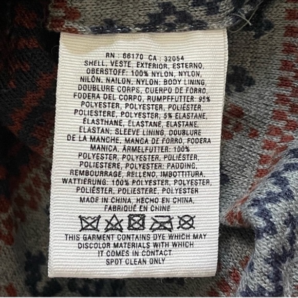 Anthropologie Convertible Floral Puffer Quilted Jacket Vest In Green Blue Size S - Picture 10 of 13